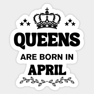 April Birthday Sticker